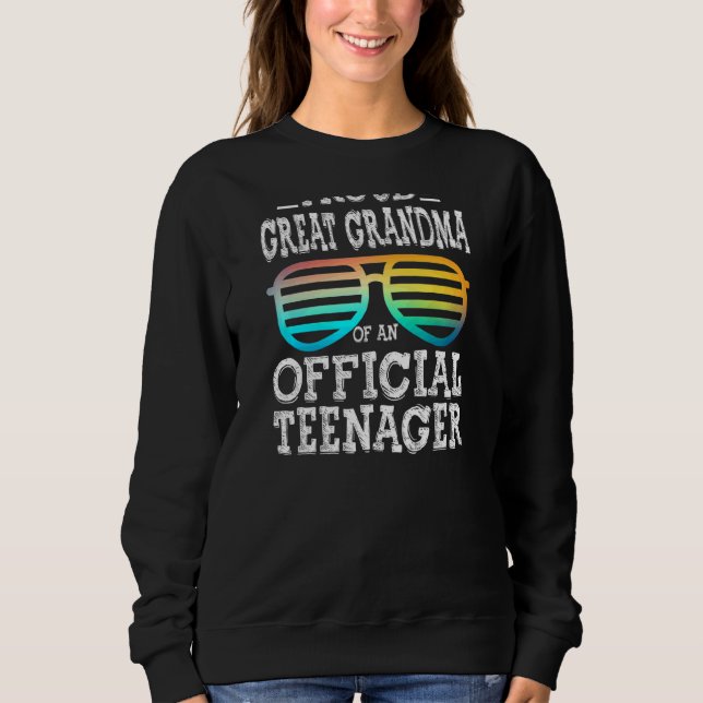 Könsproud Underbar mormor av tonåring 13:e bir T Shirt (Framsida)