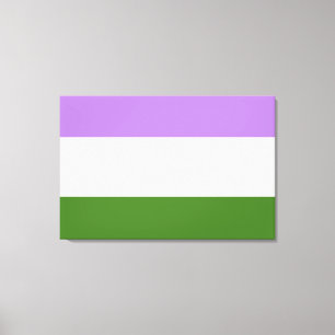 Könsqueer-prideflagga Canvastryck