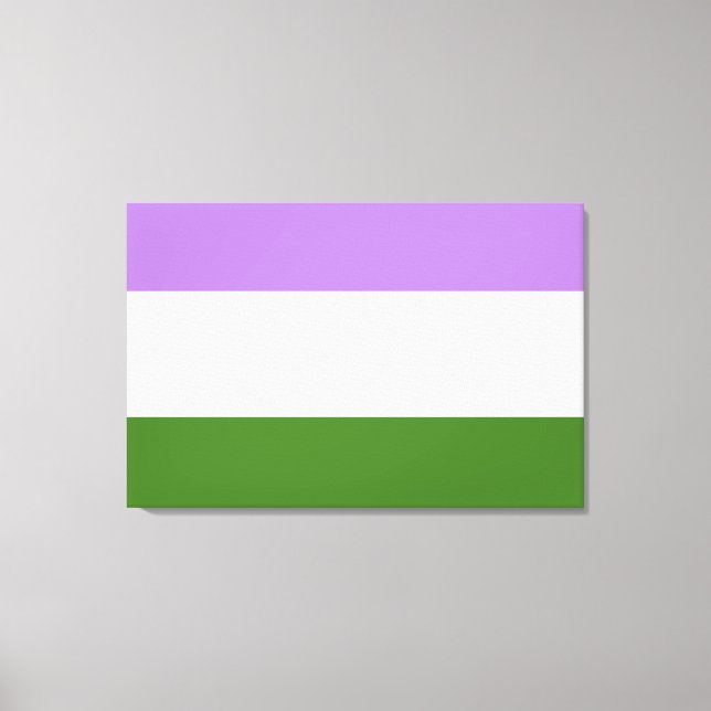 Könsqueer-prideflagga Canvastryck (Framsida)