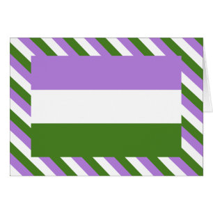 Könsqueer-prideflagga Hälsningskort