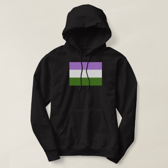 Könsqueer-prideflagga Hoodie (Design framsida)