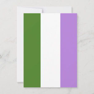 Könsqueer-prideflagga Julkort