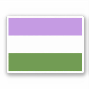 Könsqueer-prideflagga Klistermärken