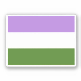 Könsqueer-prideflagga Klistermärken