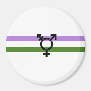Könsqueer-prideflagga Magnet