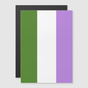 Könsqueer-prideflagga Magnetisk Inbjudningskort