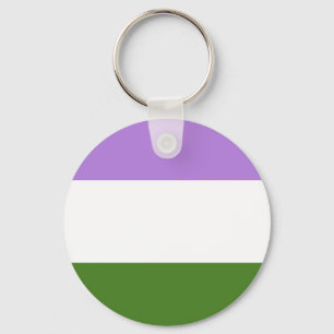 Könsqueer-prideflagga Nyckelring
