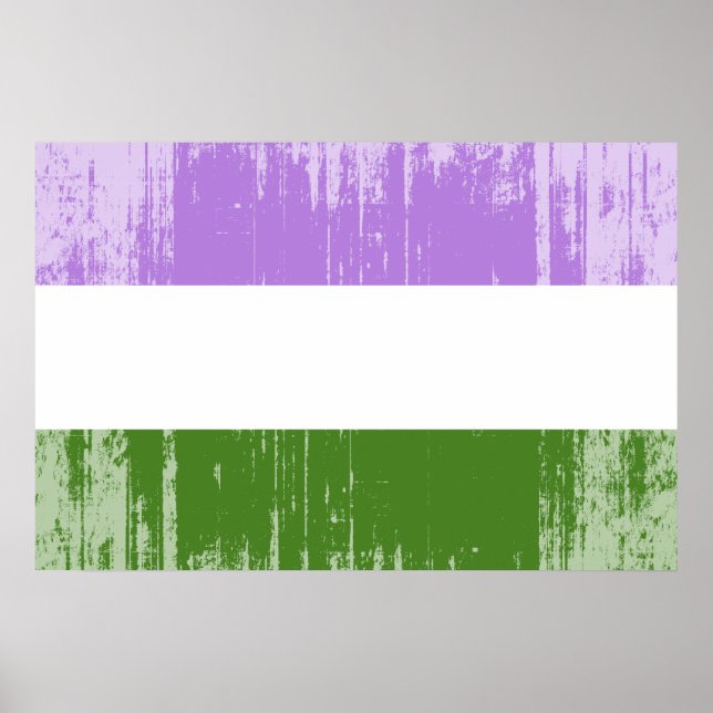 Könsqueer-prideflagga Poster (Framsidan)