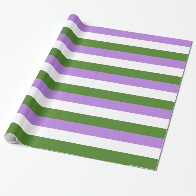 Könsqueer-prideflagga Presentpapper (Utrullad)