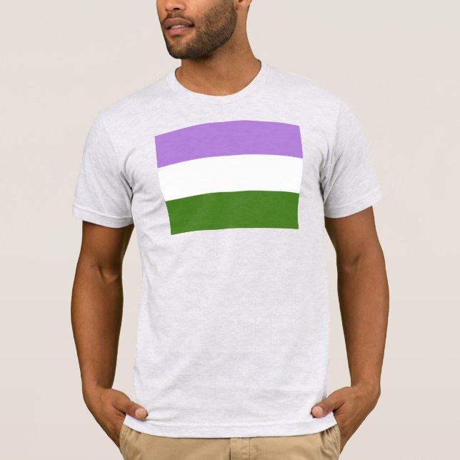 Könsqueer-prideflagga T Shirt (Framsida)