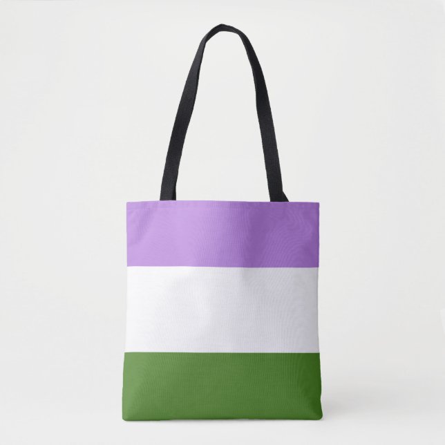 Könsqueer-prideflagga Tygkasse (Framsida)
