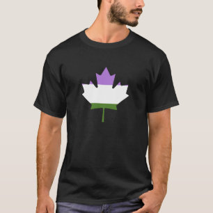 Könsqueer stolthet lönnlöv T-Shirt