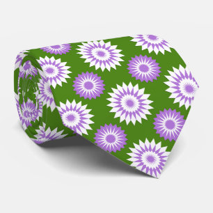 Könsqueer stoltighetsflagga / grönt blommönster slips