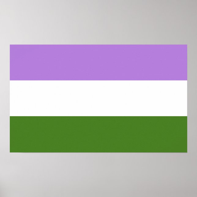 Könsqueer stoltighetsflagga poster (Framsidan)