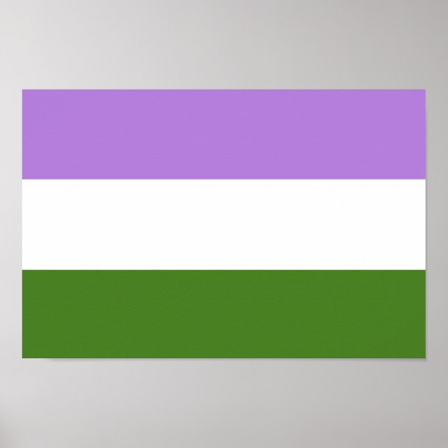 Könsqueer stoltighetsflagga poster (Framsidan)
