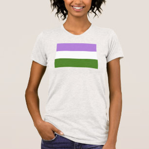 Könsqueer stoltighetsflagga t shirt