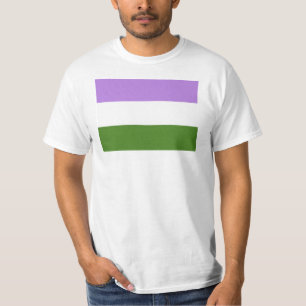 Könsqueer stoltighetsflagga t shirt