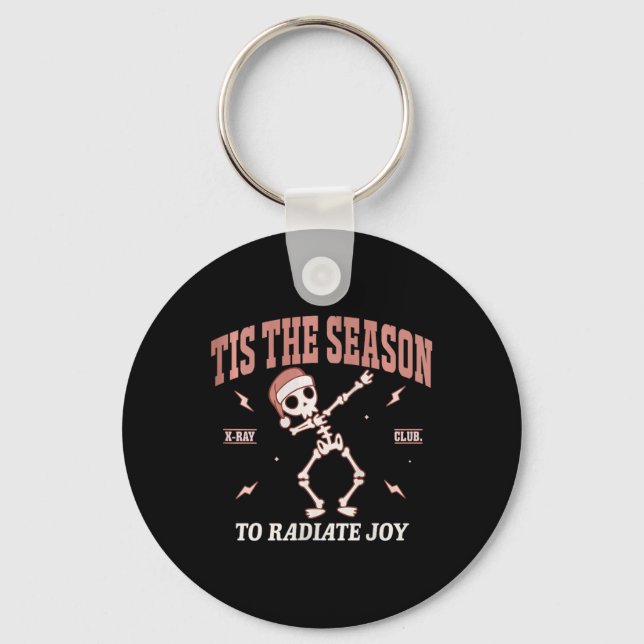 Könsradiolog Jul - Joy Rad Tech Radiolog Nyckelring (Framsida)