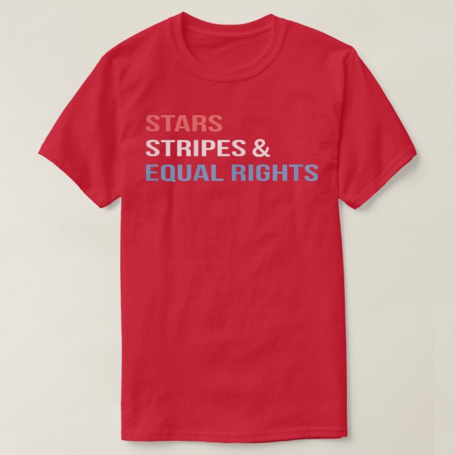 KönsrättigheterStartar Rand och likvärdiga Höger 4 T Shirt (Design framsida)