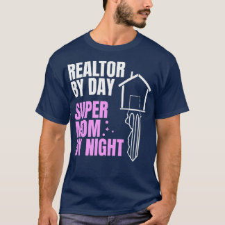 Könsrealtor per dag Toppen Mamma efter nattverksta T Shirt