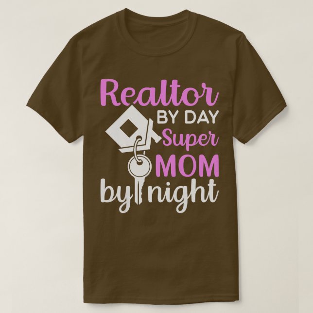 Könsrealtor per dag Toppen Mamma efter nattverksta T Shirt (Design framsida)