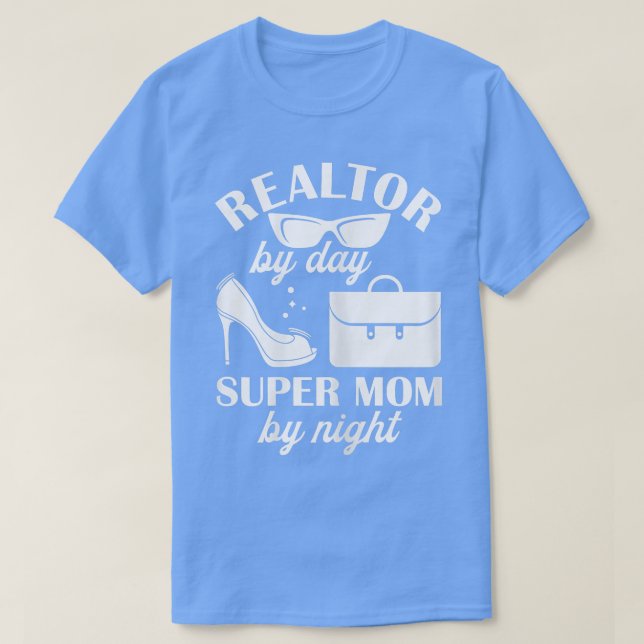 Könsrealtor per dag Toppen Mamma efter nattverksta T Shirt (Design framsida)