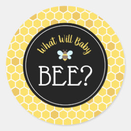 Könsrevealing Bebis-fest för Bina Runt Klistermärke