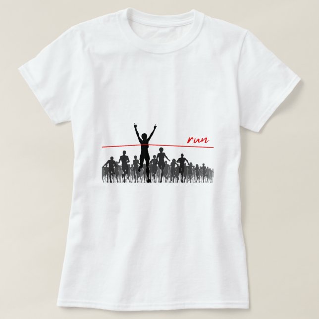 Könsrunda skjorta för kvinnor Tävling-träning T Shirt (Design framsida)