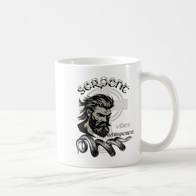 Könsserpent Vibes Whisperer Nordic Mystic Beard Kaffemugg (Höger)
