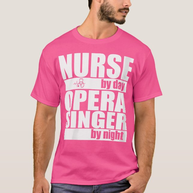 Könssjuksköterska efter daglig operassinger efter  t shirt (Framsida)
