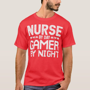 Könssjuksköterska efter dagspelare efter natt för t shirt