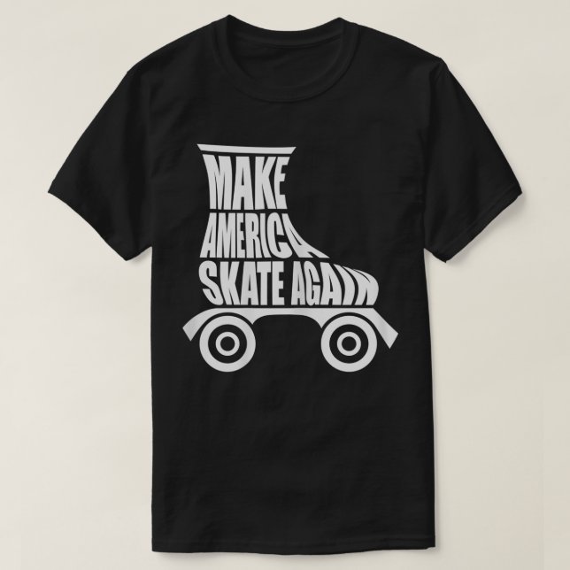 Könsskal Återigen Roller Skalning Cute T Shirt (Design framsida)