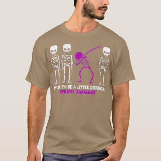 Könsskillnader Skeleton Epilepsy Medvetenhet Mamma T Shirt