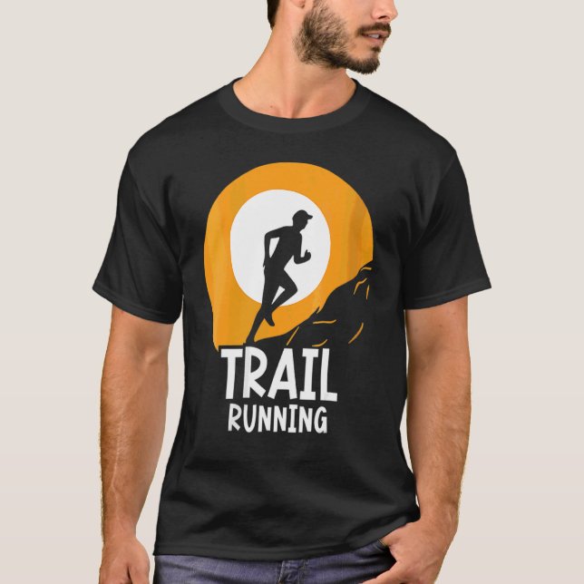 Könsspår som kör Springa Springer Trails T Shirt (Framsida)