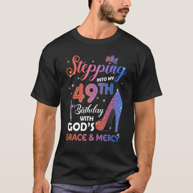 Könsstegring till min 49:e födelsedagsdag Pumps 49 T Shirt (Framsida)