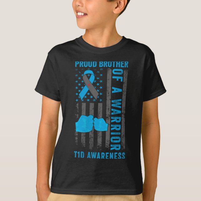Könsstoftbroder av typ 1 av T1d-kritiker T Shirt (Framsida)