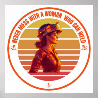 Könssvetsdesign för någon som svetsar kärlek poster