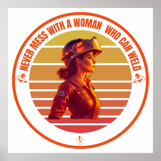 Könssvetsdesign för någon som svetsar kärlek poster (Framsidan)