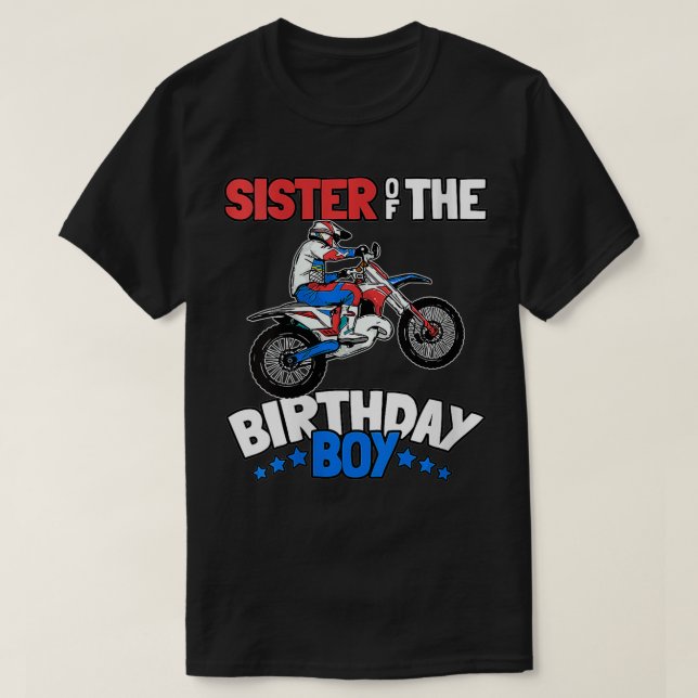 Könssyster från Birthday Boy Funny Kids Dirt Bike T Shirt (Design framsida)
