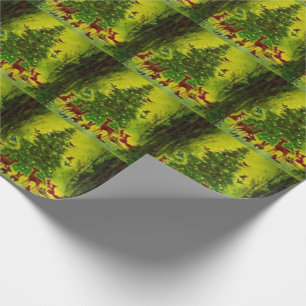 Konst 1950 för jul för vintage för gåvasjal h presentpapper