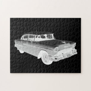 Konst 1955 för Chevrolet Bel Air klassikerbil Pussel
