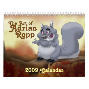 Konst 2009 av den Adrian Ropp kalendern Kalender