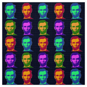 Konst Abraham Lincolns för pop fyra Tyg