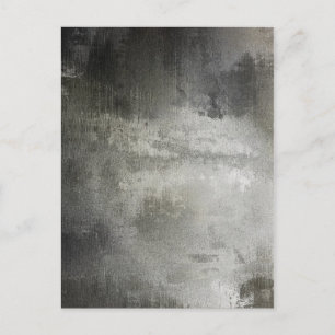 konst abstrakt grunge svart och vit textur vykort