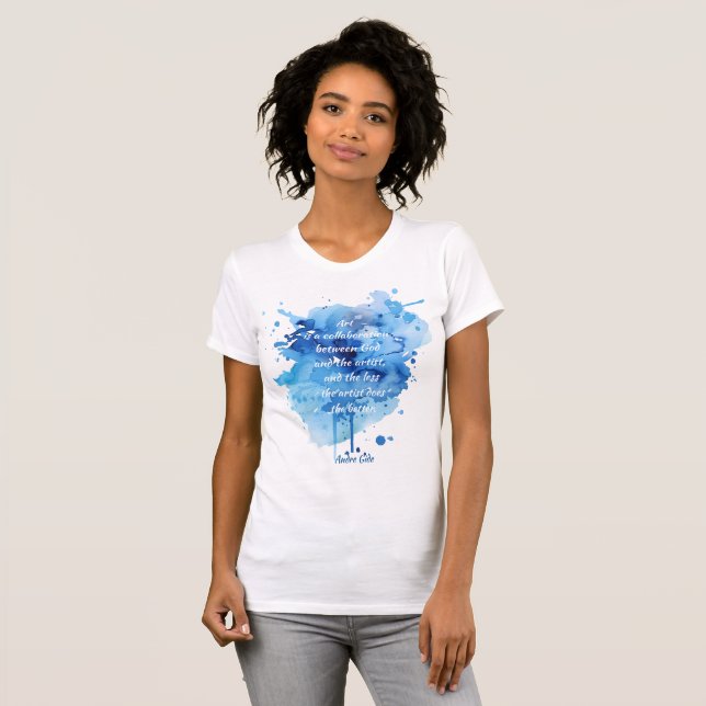 Konst är Citat Konstnär Inspirerande Citat T Shirt (Hel framsida)