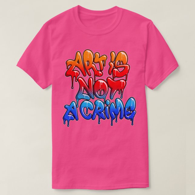Konst är inte ett brott t shirt (Design framsida)