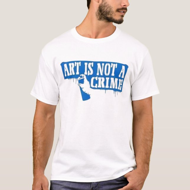 Konst är inte ett brott tee shirt (Framsida)