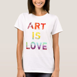 Konst är kärlek tee shirt