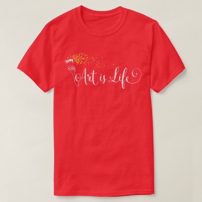 Konst är konsthantmålning t shirt (Design framsida)
