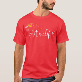 Konst är konsthantmålning t shirt